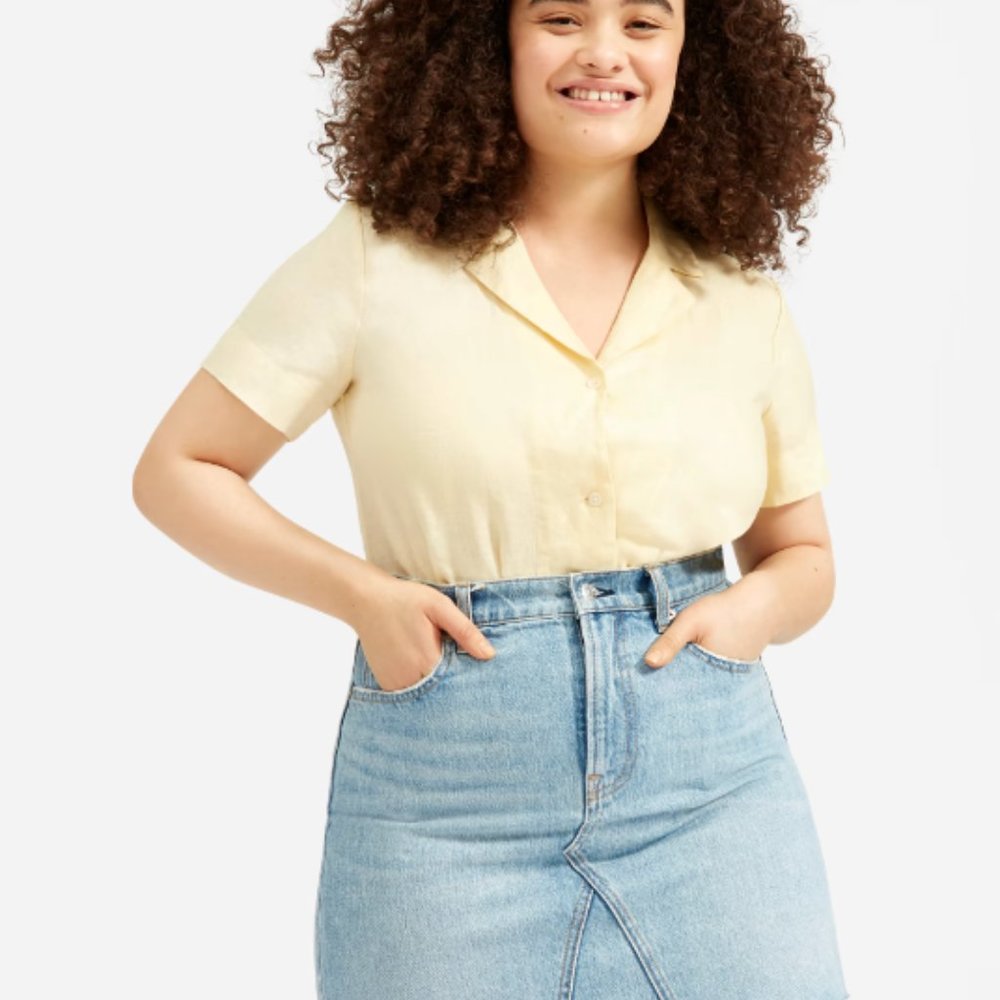 Everlane The Reconstructed Denim Skirt – Vintage Light Blue